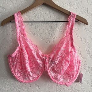 Smart & Sexy Vibrant Pink Lace Bra